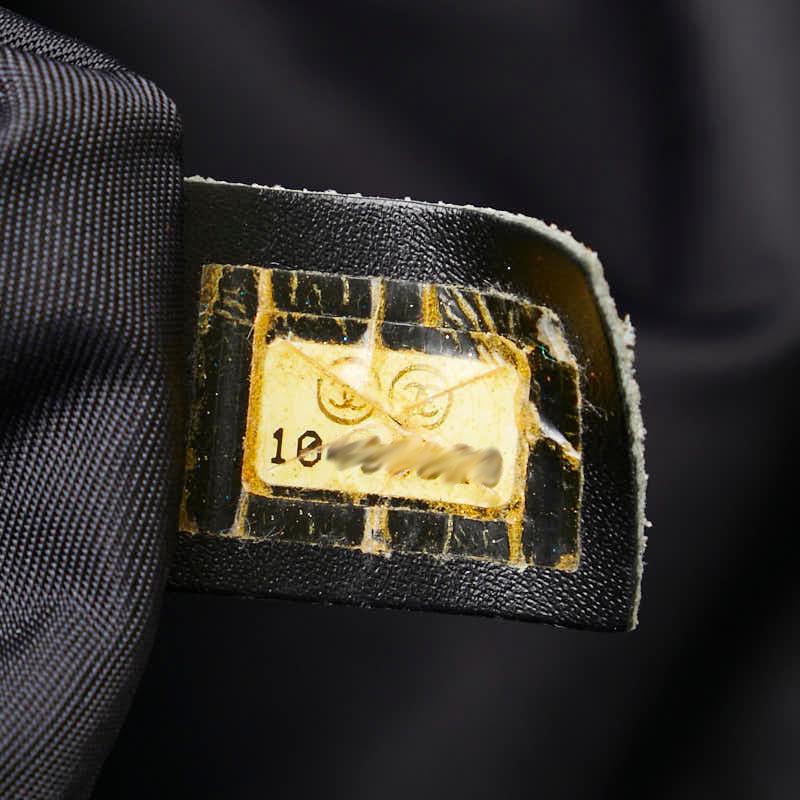 シャネル ニュートラベルライン トートMM トートバッグ A15991　 ブラック ナイロン レザー レディース CHANEL 【中古】の画像