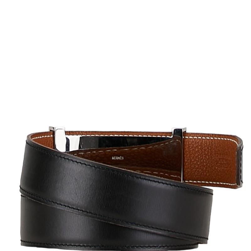 HERMES エルメス アピ2 リバーシブル ベルト 80 ブラック HERMES エルメス アピ2 リバーシブル ベルト 80 ブラック