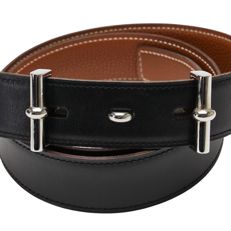 HERMES エルメス アピ2 リバーシブル ベルト 80 ブラック HERMES エルメス アピ2 リバーシブル ベルト 80 ブラック