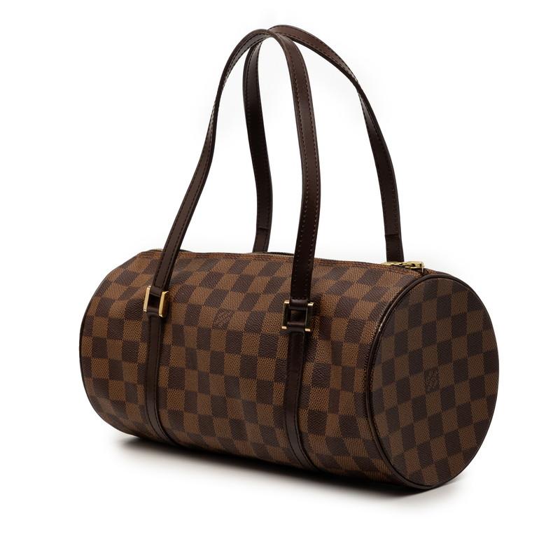ルイ ヴィトン ダミエ パピヨン30 ハンドバッグ N51303 ブラウン PVC レザー レディース LOUIS VUITTON 【中古】_1