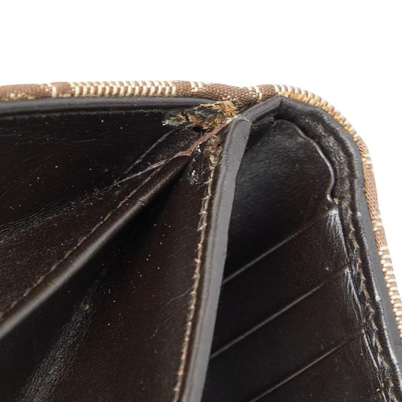 GUCCI グッチ 財布 シェリーライン グッチシマ レザー ベージュ P55 中古・古着通販】GUCCI (グッチ) GGキャンバス シェリーライン 2つ折り