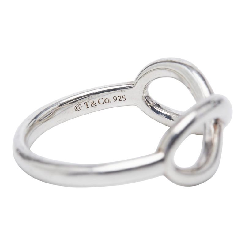 美品　オールド　ティファニー　インフィニティ　リング　SV925　9号 TIFFANY&Co.（ティファニー） インフィニティ リング 指輪 SV925