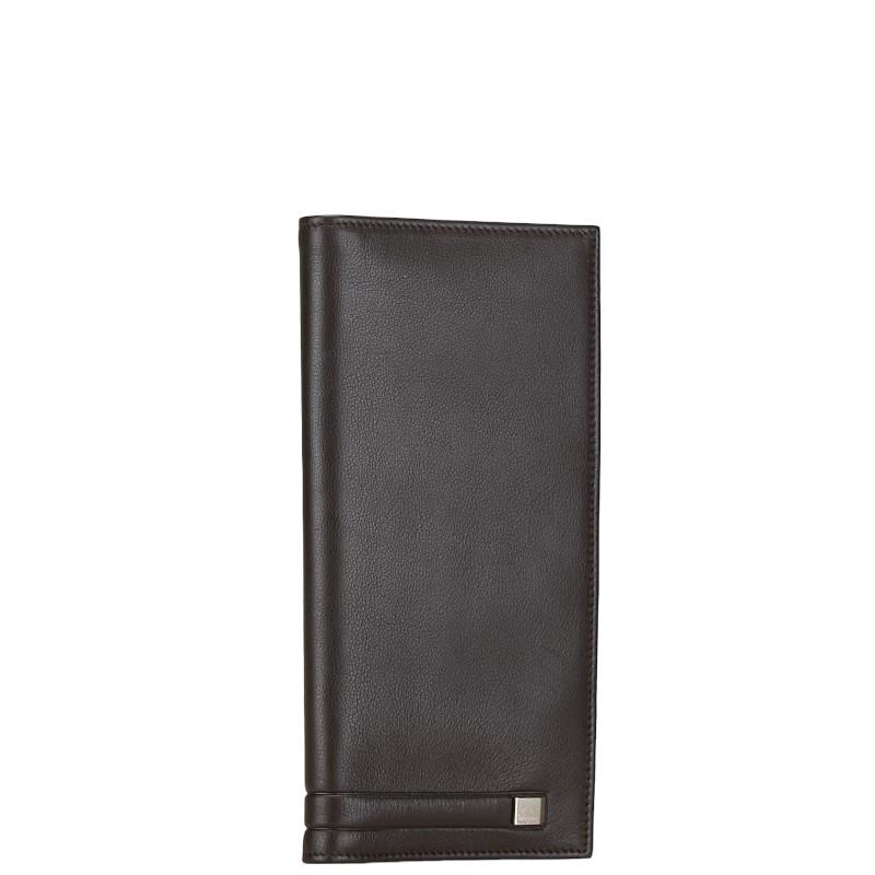 サルヴァトーレフェラガモ 長財布 ブラウン レザー メンズ Salvatore