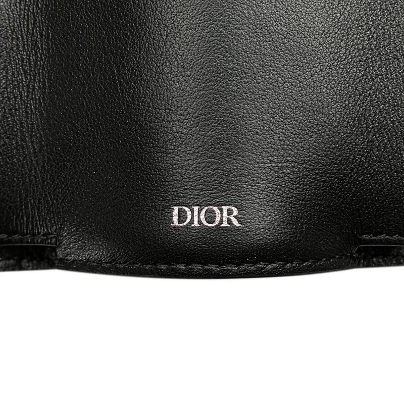 Dior 三つ折り財布 ベージュと黒 キャンバス | ヤマダウェブコム