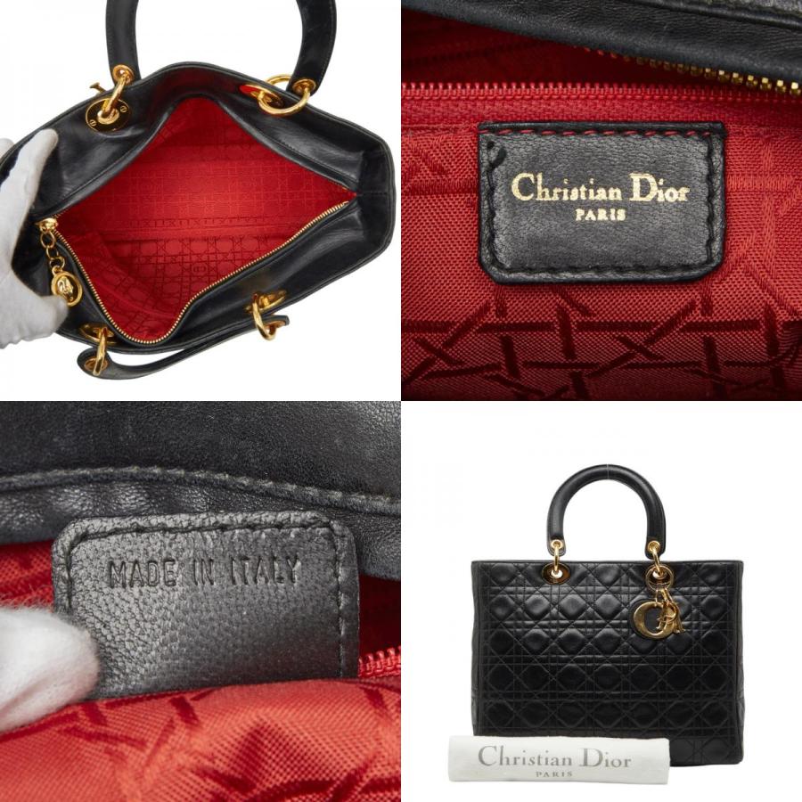 Christian Dior　レディディオール カナージュ ラージ ハンドバッグ クリスチャンディオール カナージュ レディディオール ラージ