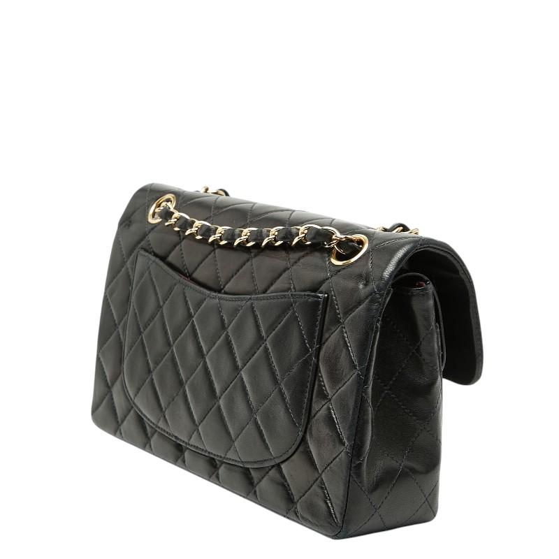 良品 CHANEL シャネル ココマーク マトラッセ 23 ラムスキン ダブルフラップ ダブルチェーン ショルダー バッグ ブラック a6399a CHANEL - 良品 CHANEL シャネル ココマーク マトラッセ 23 ラムスキン