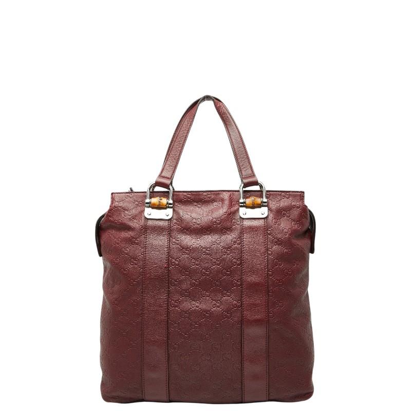 GUCCI（グッチ） グッチシマ バンブー トートバッグ 355773 ワイン