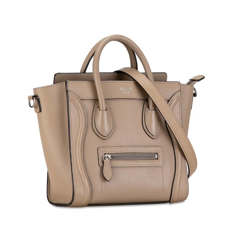 CÉLINE ラゲージマイクロ　ベージュハンドバッグ　店舗購入品 CELINE（セリーヌ） ラゲージ ナノ ショッパー ハンドバッグ