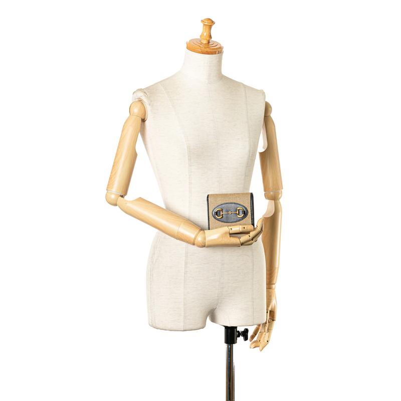 グッチ ホースビット 1955 二つ折り財布 ベージュ 621891 レディース GUCCI（グッチ） ホースビット 1955 二つ折り財布 ミニウォレット