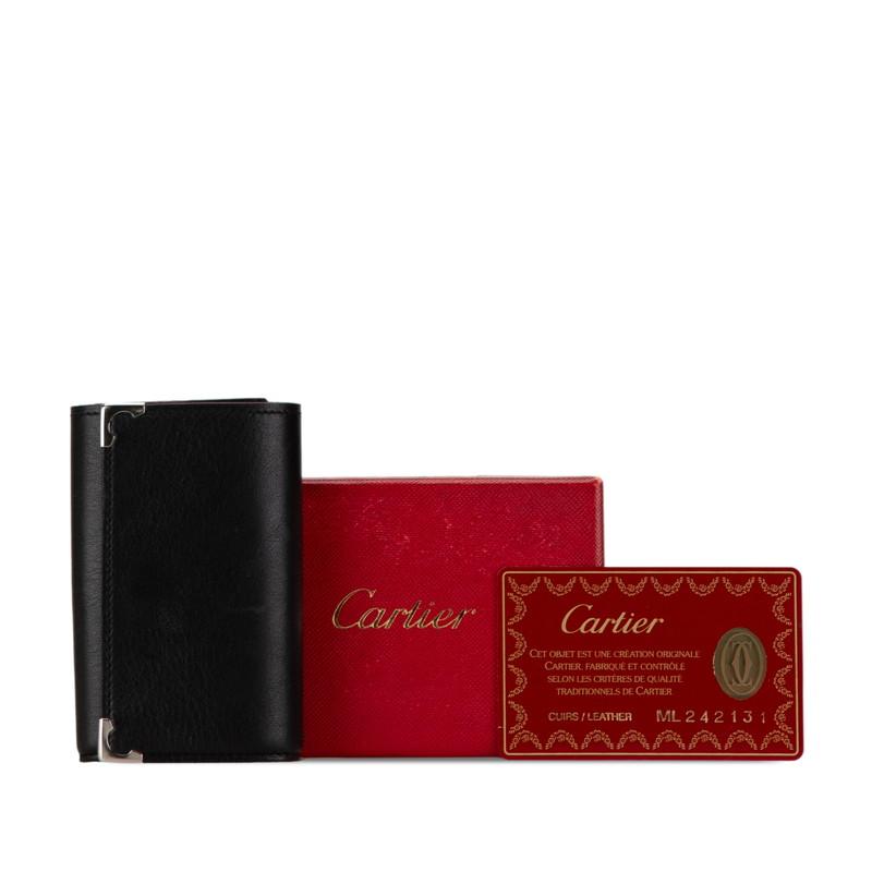 Cartier（カルティエ） マストライン 6連 キーケース ブラック レザー