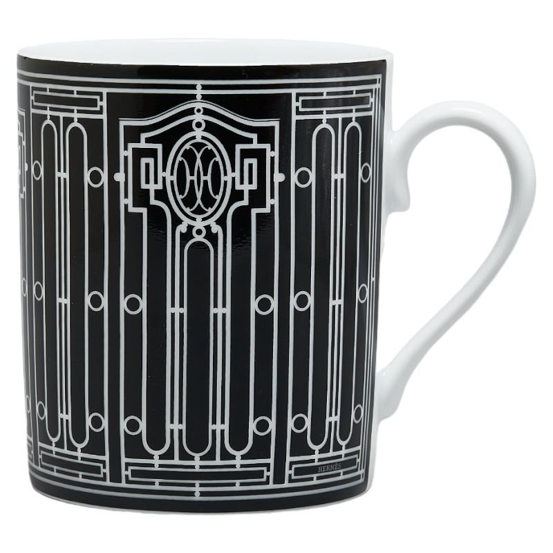 HERMES - エルメス Hデコ アッシュデコ カップ 037131P 黒いこと 白いこと 瀬戸もの レディース 【中古】