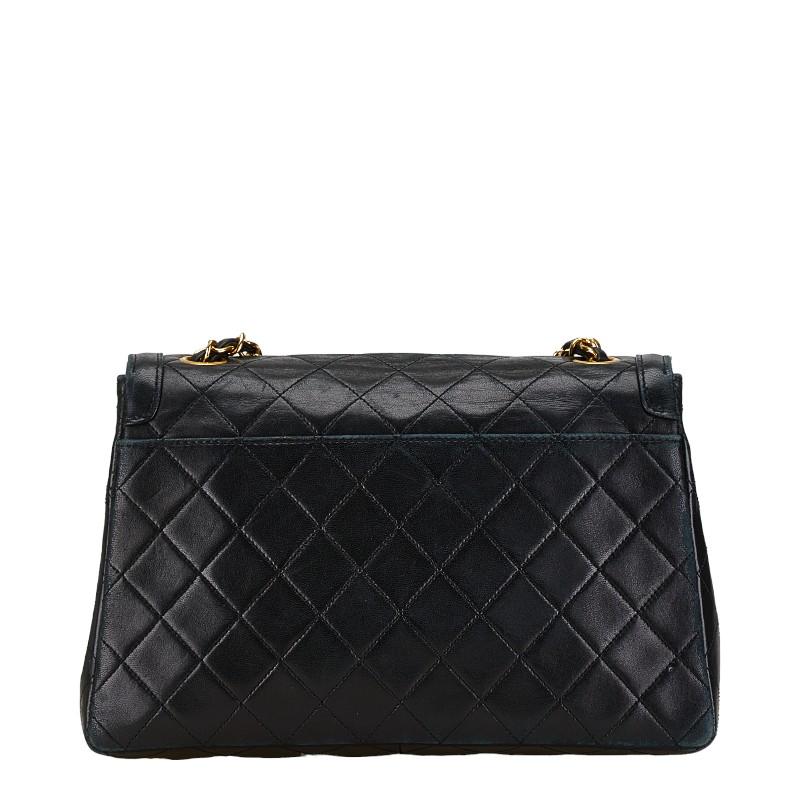 CHANEL シャネル マトラッセ ココマーク 台形 シングルチェーン 斜め 