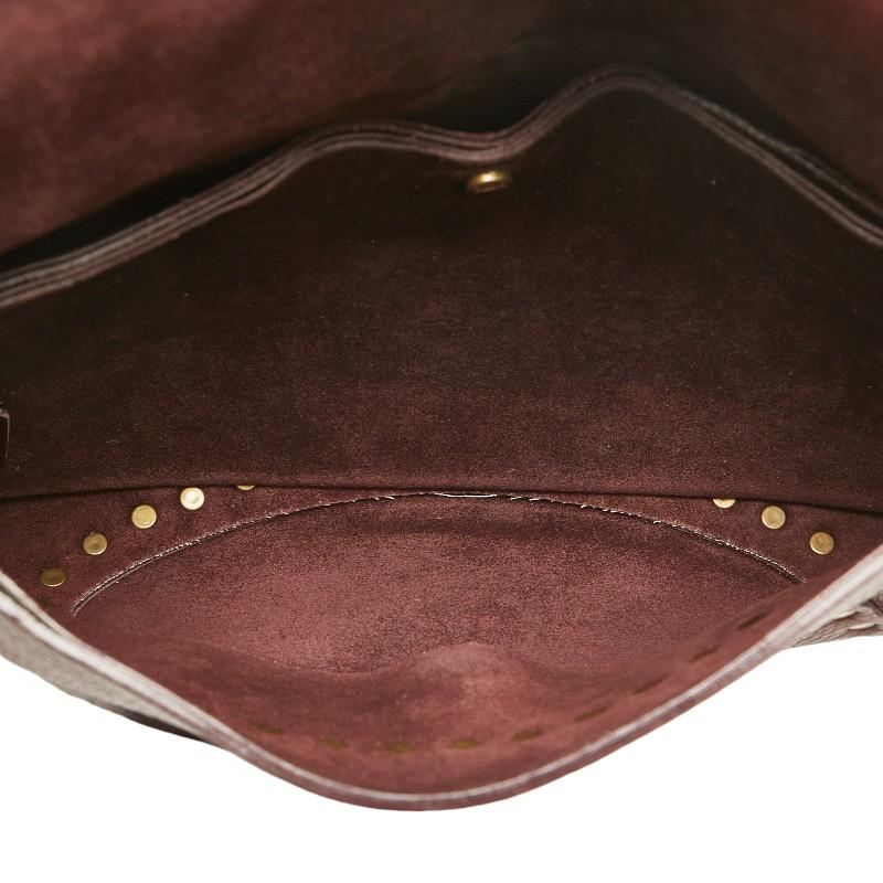 スタッズ装飾バーガンディレザーショルダーバッグ　セリーヌ 楽天市場】【中古】 セリーヌ CELINE トリオンフミディアム