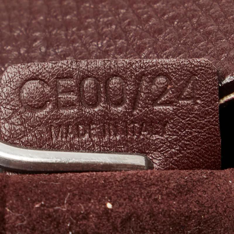CELINE（セリーヌ） スタッズ ワンショルダーバッグ ワインレッド