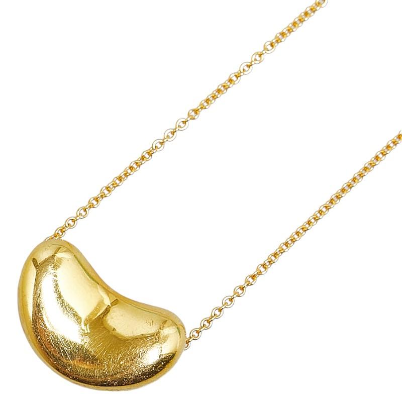 ティファニー ビーンズ チェーン ネックレス ゴールド K18 ゴールド  