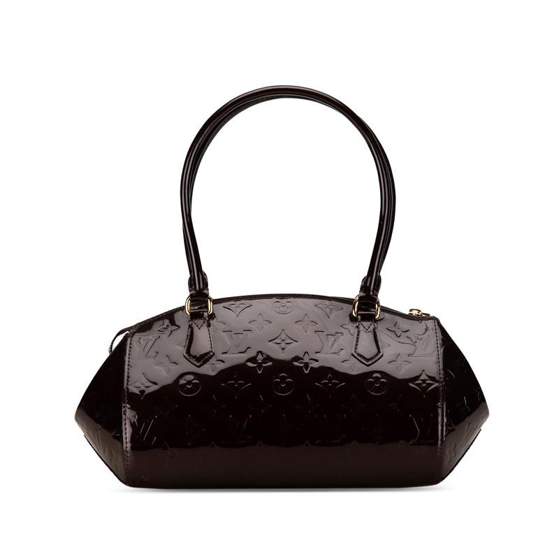 ルイ ヴィトン モノグラム ヴェルニ シャーウッドPM ハンドバッグ M91493 アマラント パープル パテントレザー LOUIS VUITTON 【中古】 LOUIS VUITTON（ルイ・ヴィトン） ルイ ヴィトン モノグラム ヴェルニ