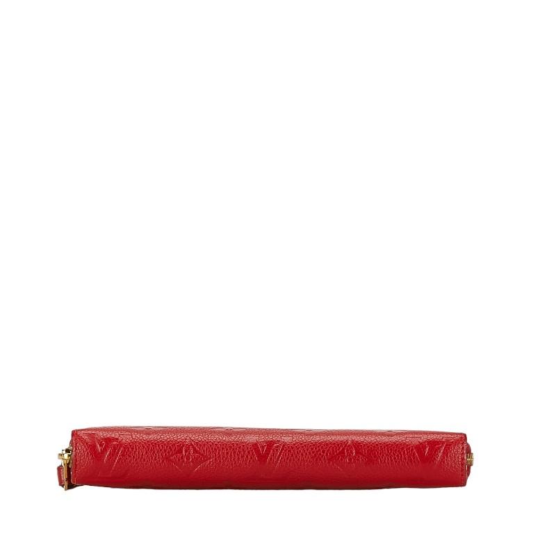 LOUISVUITTON ポルトフォイユ・クレマンス 財布 アンプラント 赤 LOUIS VUITTON（ルイ・ヴィトン） ルイ ヴィトン モノグラム アン