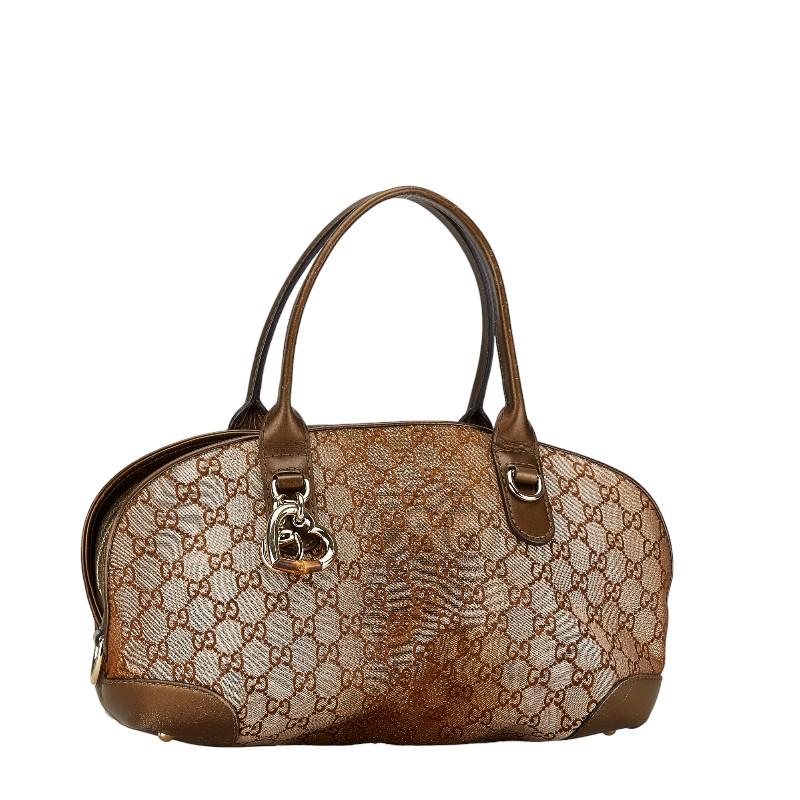 GUCCI ゴールド パーティーバッグ Gucci X ADIDAS Textured Dollar Calfskin Web Trefoil Horsebit 1955