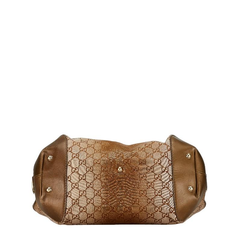 GUCCI ゴールド パーティーバッグ Gucci X ADIDAS Textured Dollar Calfskin Web Trefoil Horsebit 1955
