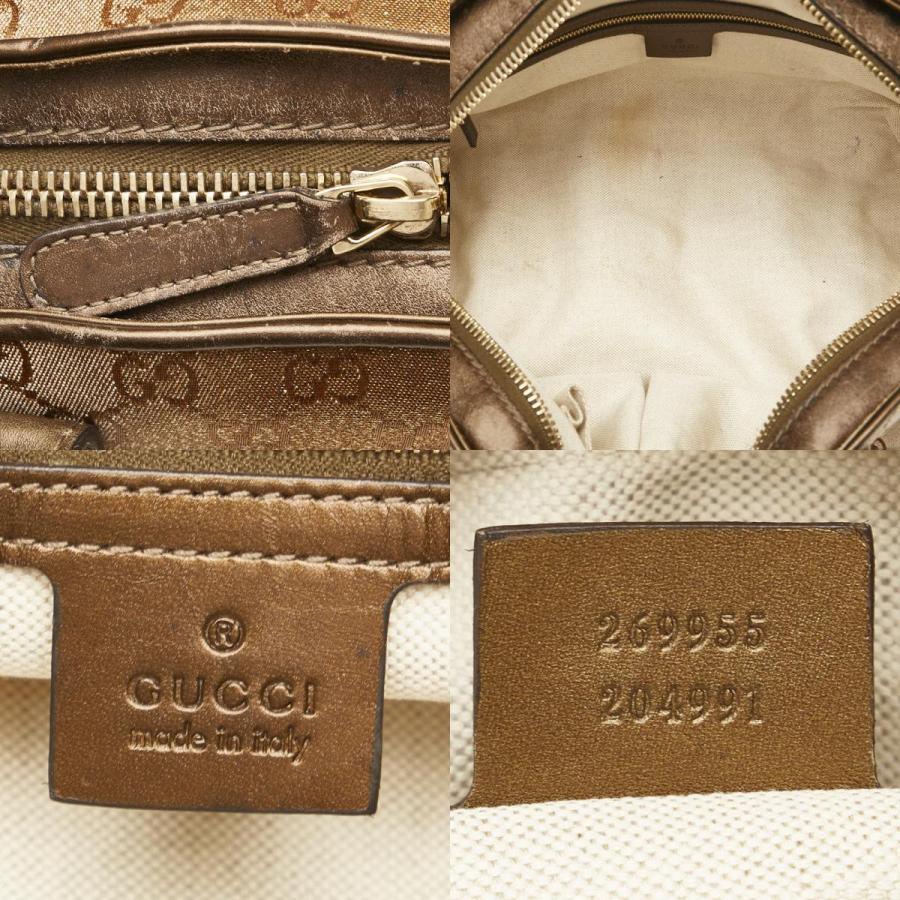 GUCCI ゴールド パーティーバッグ Gucci X ADIDAS Textured Dollar Calfskin Web Trefoil Horsebit 1955