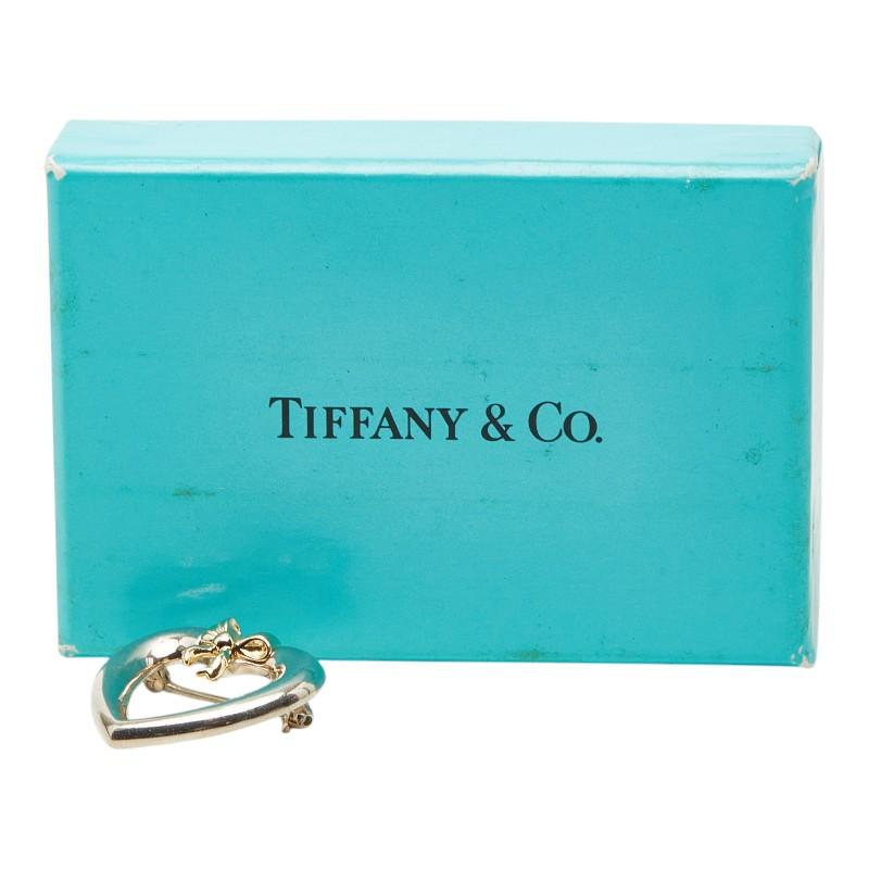 TIFFANY&Co.（ティファニー） ハート リボン ブローチ SV925 シルバー