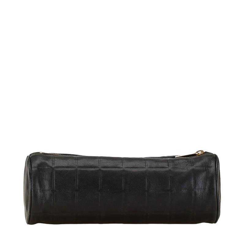 シャネル ココマーク ポーチ ブラック レザー レディース CHANEL