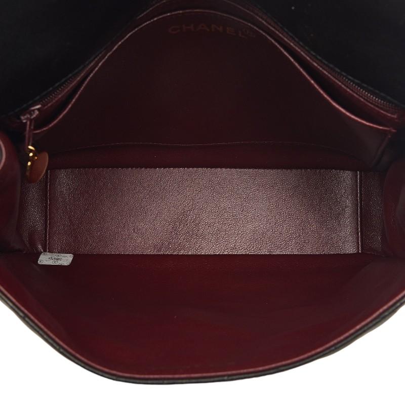 シャネル マトラッセ ココマーク チェーン ハンドバッグ ブラック ラムスキン レディース CHANEL 【中古】_8