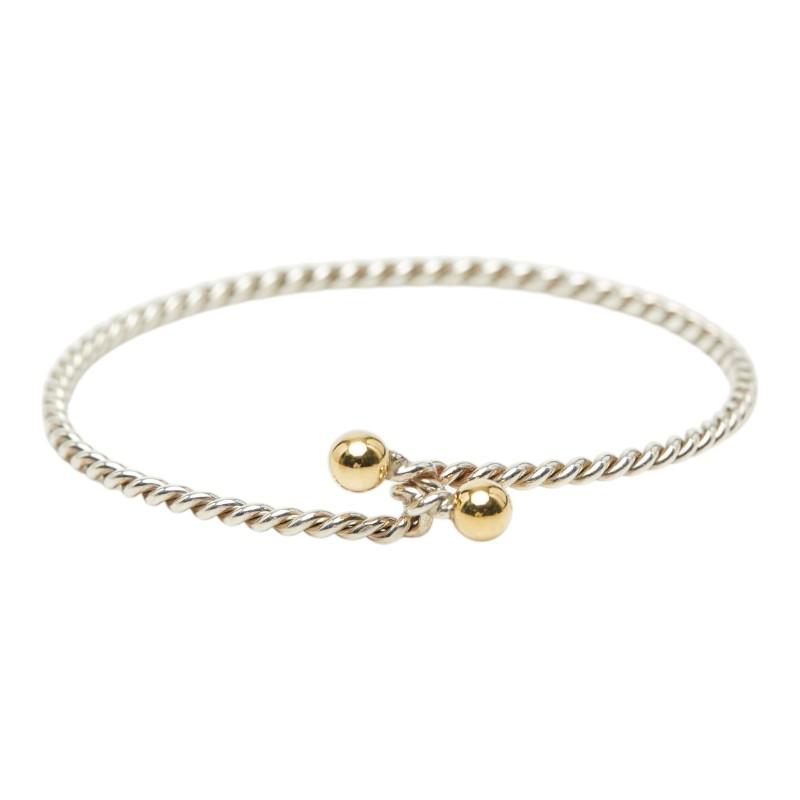 Tiffany＆Co. ダブルアイツイスト　ブレス　925/750 TIFFANY&Co.（ティファニー） ダブルアイ ツイスト バングル