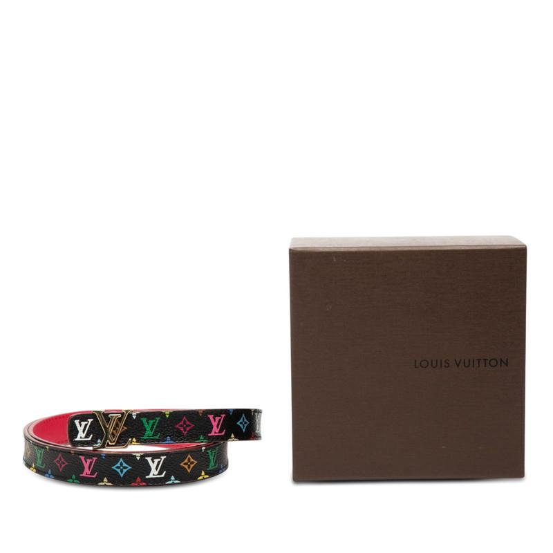 ルイ ヴィトン モノグラム マルチカラー サンチュール イニシャル ベルト サイズ90/36 M9631V ブラック PVC LOUIS VUITTON 【中古】_7