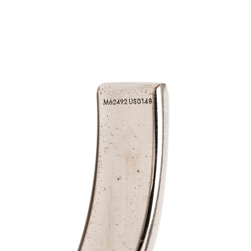 ルイ ヴィトン ダミエカラーズ ジョンク ブレスレット M62492 シルバー ブラック メタル レディース LOUIS VUITTON 【中古】_4