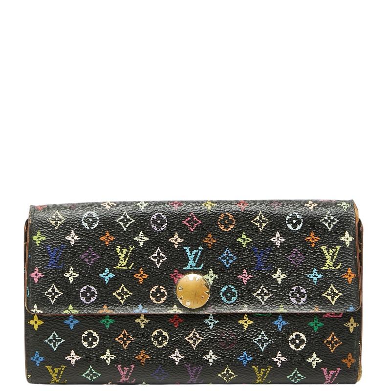 LOUIS VUITTON ルイ・ヴィトン/ポルトフォイユ・サラ/モノグラム/マルチカラー/ノワール/M93533/TH0***/Aランク/04【中古】 LOUIS VUITTON（ルイ・ヴィトン） ルイ ヴィトン モノグラム マルチ