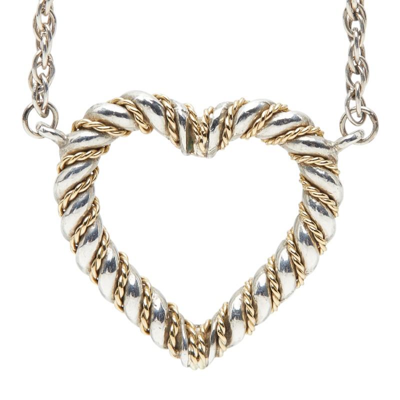 Tiffany ツイスト　ハート　ネックレス　ティファニー　シルバー　925 TIFFANY&Co.（ティファニー） ツイストハート ネックレス SV925
