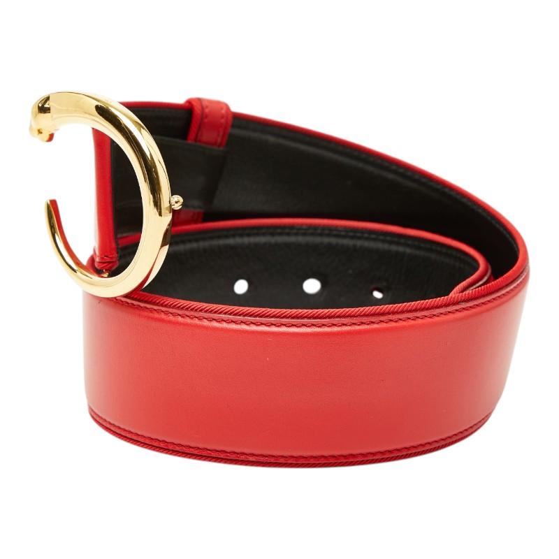 Cartier（カルティエ） パンテール ベルト サイズ：S レッド ゴールド