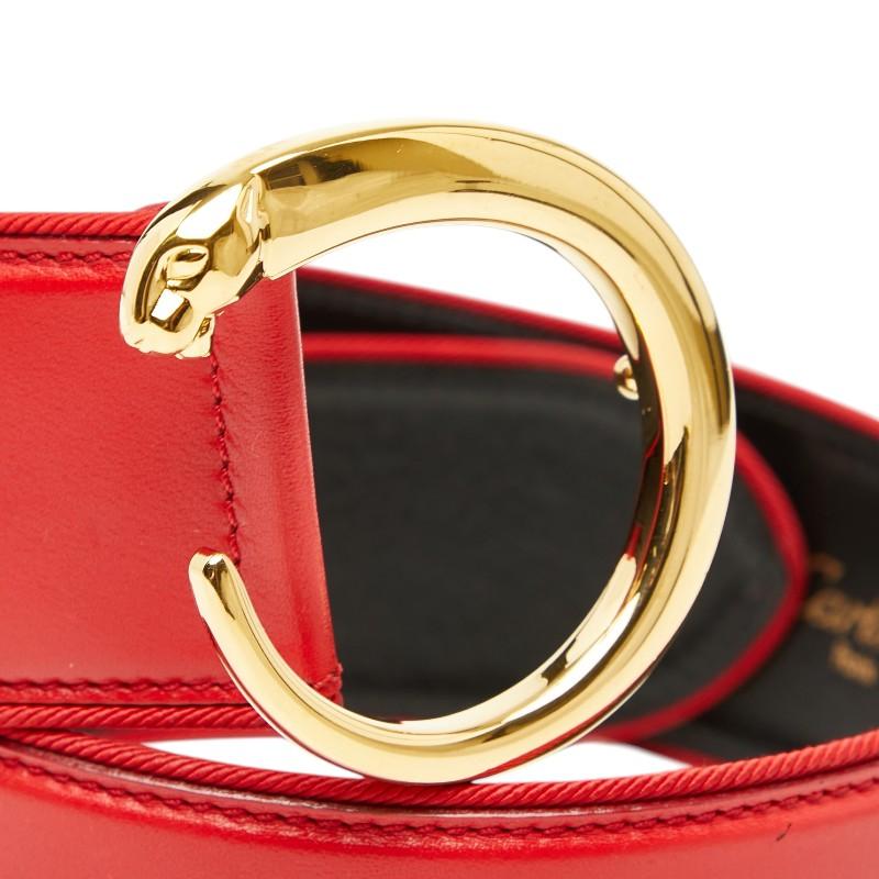 Cartier（カルティエ） パンテール ベルト サイズ：S レッド ゴールド