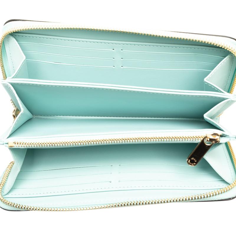 ルイ ヴィトン モノグラム マヒナ ジッピーウォレット 長財布 M69032 ヴェールラグーン レザー レディース LOUIS VUITTON 【中古】 LOUIS VUITTON（ルイ・ヴィトン） ルイ ヴィトン モノグラム マヒナ