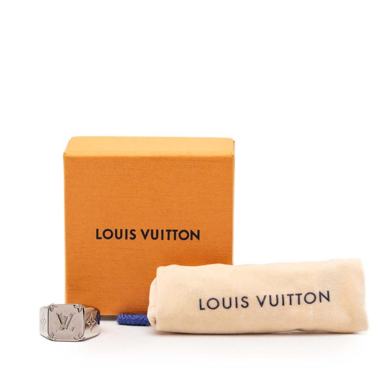 ◇ルイヴィトン◇モノグラム/シグネット/リング/シルバー/指輪/M62487 LOUIS VUITTON（ルイ・ヴィトン） ルイ ヴィトン モノグラム