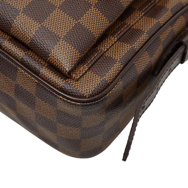 ルイ ヴィトン ダミエ ラヴェッロPM ハンドバッグ N60007 ブラウン PVC レザー レディース LOUIS VUITTON 【中古】
