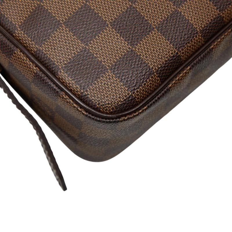 ルイ ヴィトン ダミエ ラヴェッロPM ハンドバッグ N60007 ブラウン PVC レザー レディース LOUIS VUITTON 【中古】