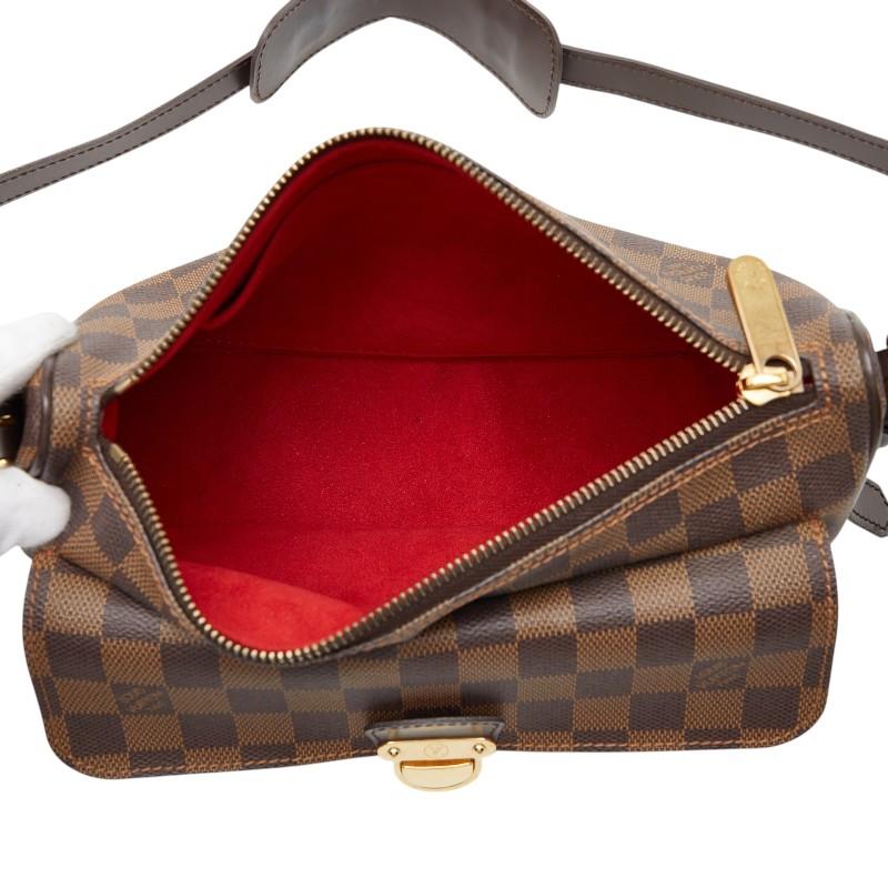 ルイ ヴィトン ダミエ ラヴェッロPM ハンドバッグ N60007 ブラウン PVC レザー レディース LOUIS VUITTON 【中古】