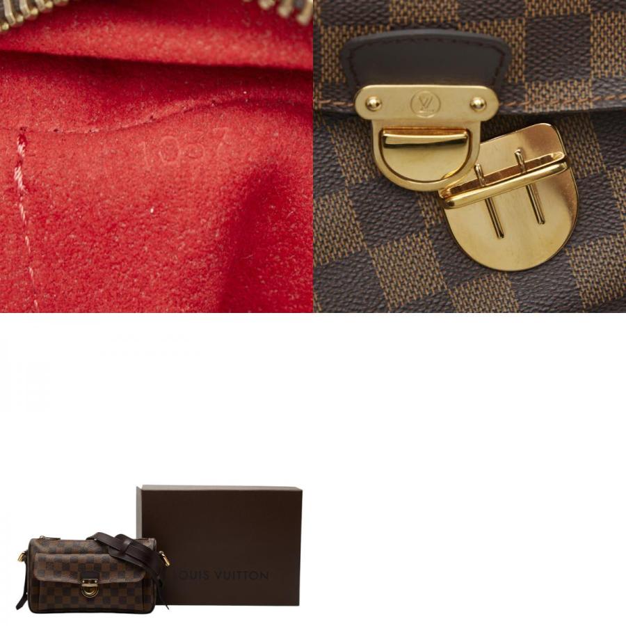 ルイ ヴィトン ダミエ ラヴェッロPM ハンドバッグ N60007 ブラウン PVC レザー レディース LOUIS VUITTON 【中古】