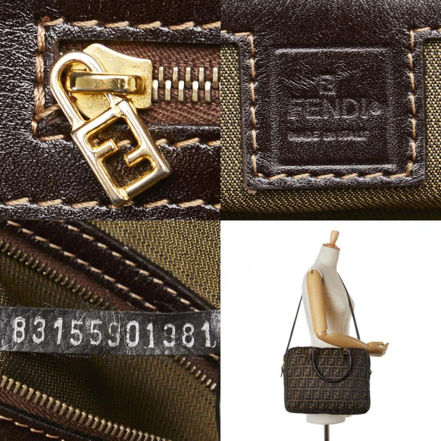 フェンディ ズッカ ビジネスバッグ ショルダーバッグ 2WAY キャンバス  