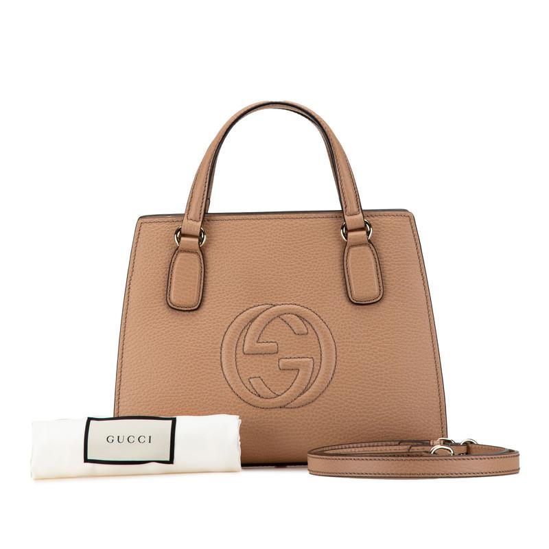 GUCCI グッチ インターロッキングG ソーホー ハンドバッグ ショルダー  