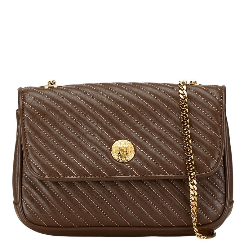 CELINE セリーヌ キルティング チェーン ショルダーバッグ