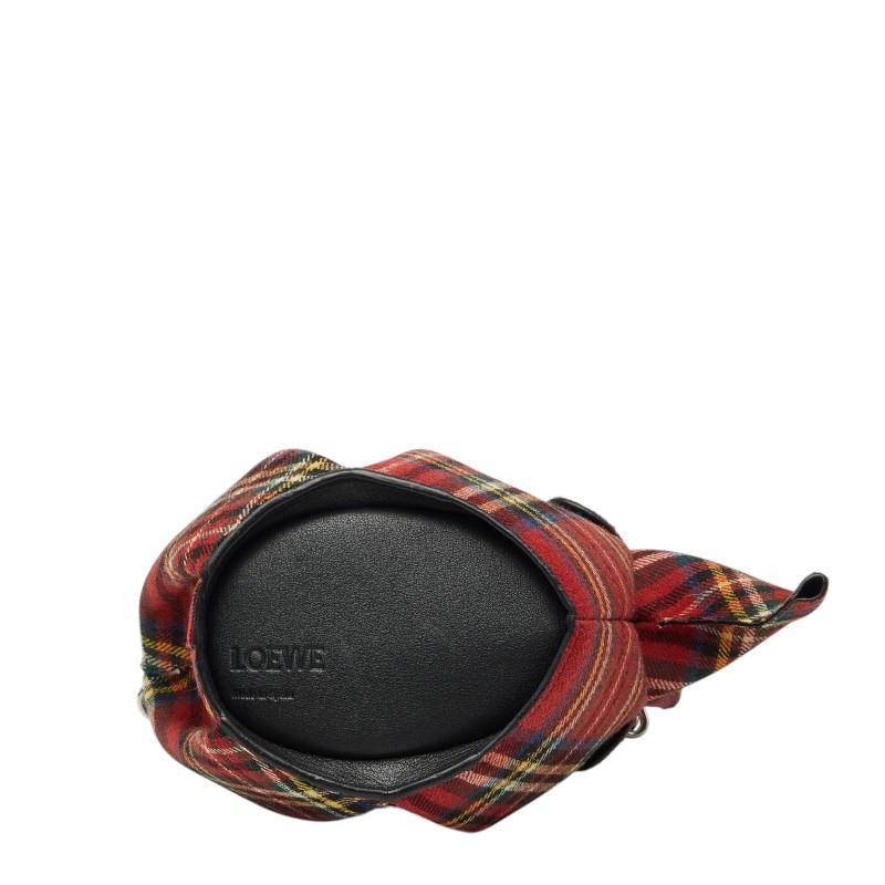 LOEWE（ロエベ） タータンチェック エレファント 斜め掛け ショルダー