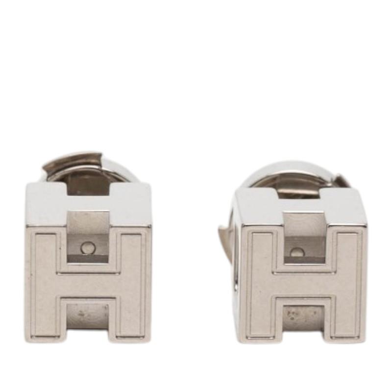 HERMES（エルメス） カージュ ド アッシュ Hキューブ スタッドピアス