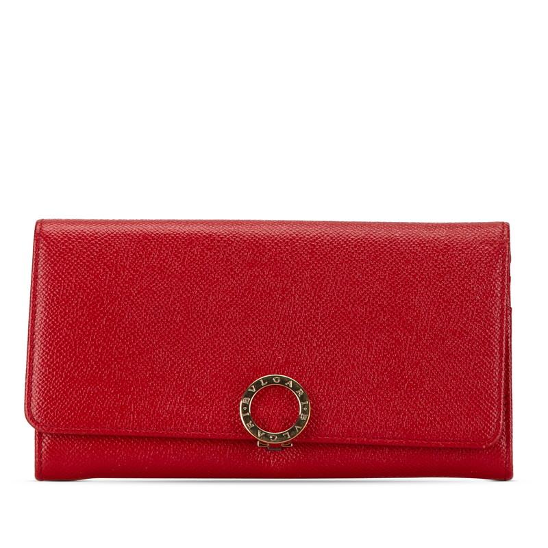 BVLGARI ブルガリ ブルガリブルガリ 長財布 レッド レザー BVLGARI ブルガリ ブルガリブルガリ 長財布 レッド レザー