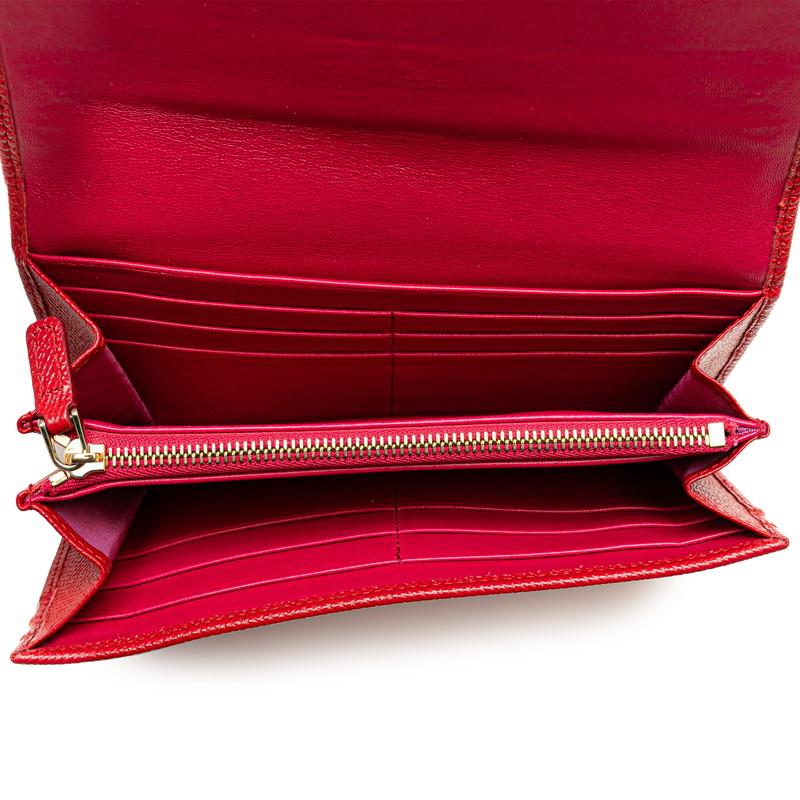 BVLGARI ブルガリ ブルガリブルガリ 長財布 レッド レザー BVLGARI ブルガリ ブルガリブルガリ 長財布 レッド レザー