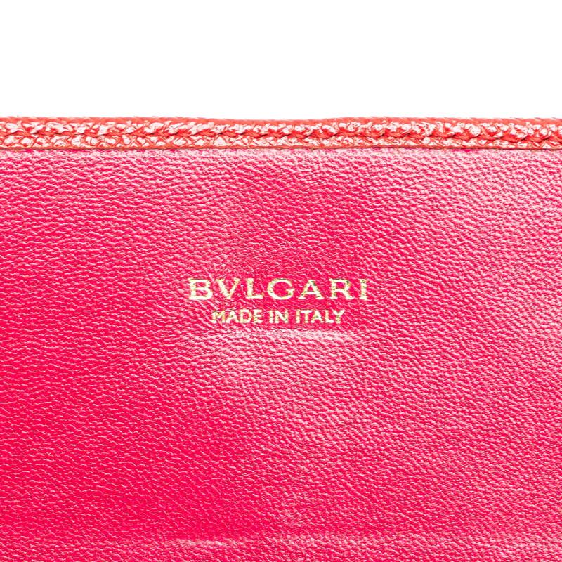 BVLGARI ブルガリ ブルガリブルガリ 長財布 レッド レザー BVLGARI ブルガリ ブルガリブルガリ 長財布 レッド レザー