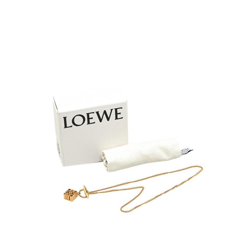 LOEWE ロエベ アナグラム キューブ チェーン ネックレス LOEWE ロエベ アナグラム キューブ チェーン ネックレス