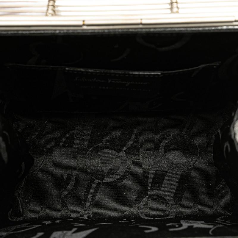 サルヴァトーレフェラガモ ガンチーニ カゴ ハンドバッグ DO-21 8840  